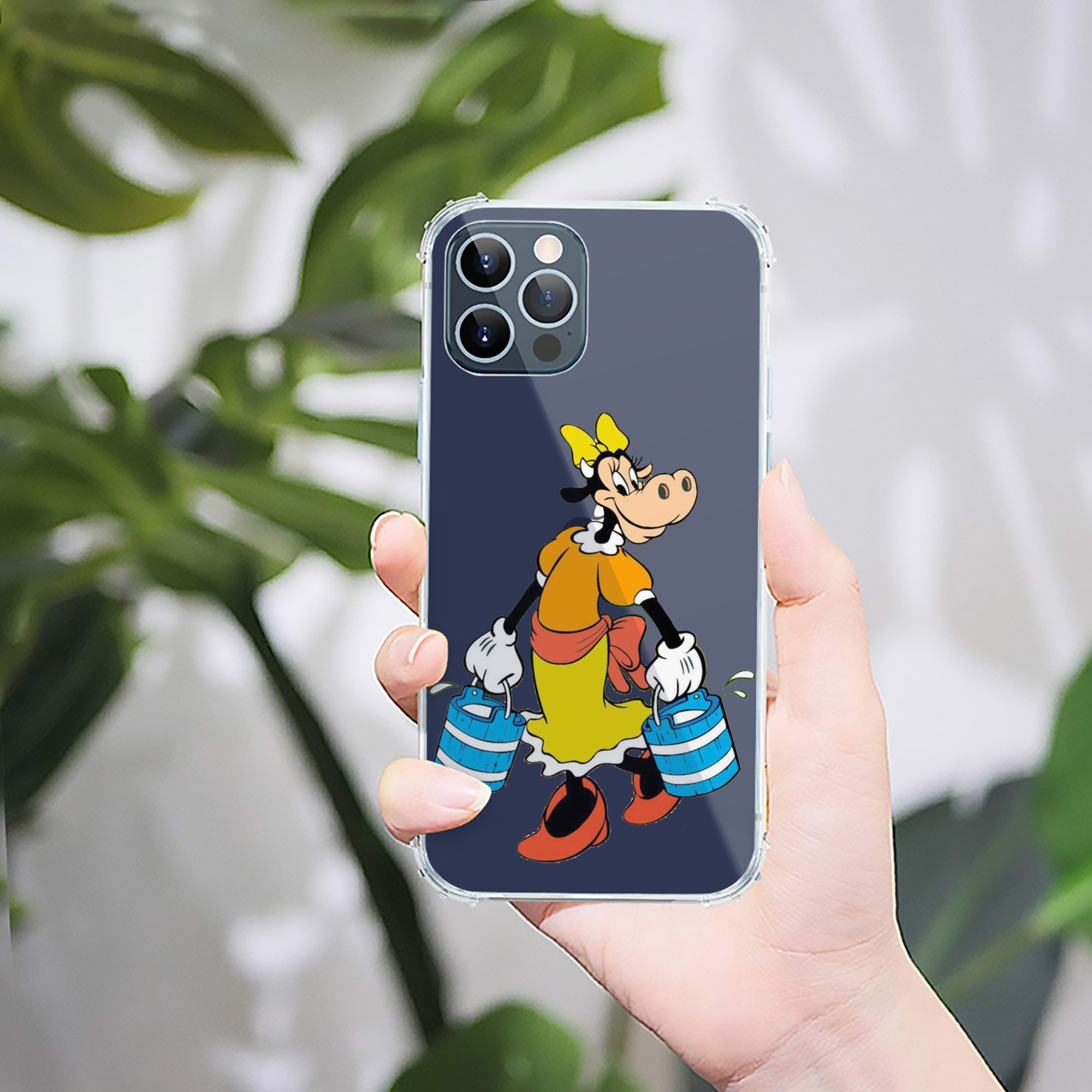 （画像用） ミッキーマウス Mickey Mouse 【iPhone 12シリーズ対応】透明スマホケース（クリアソフトケース）